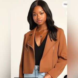 Lulu's Moto Brown Jacket